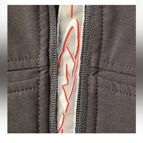 Marker women plain BLACK coat Soft Shell zip up Jacket Fleece Lined high neck L - Picture 11 of 16